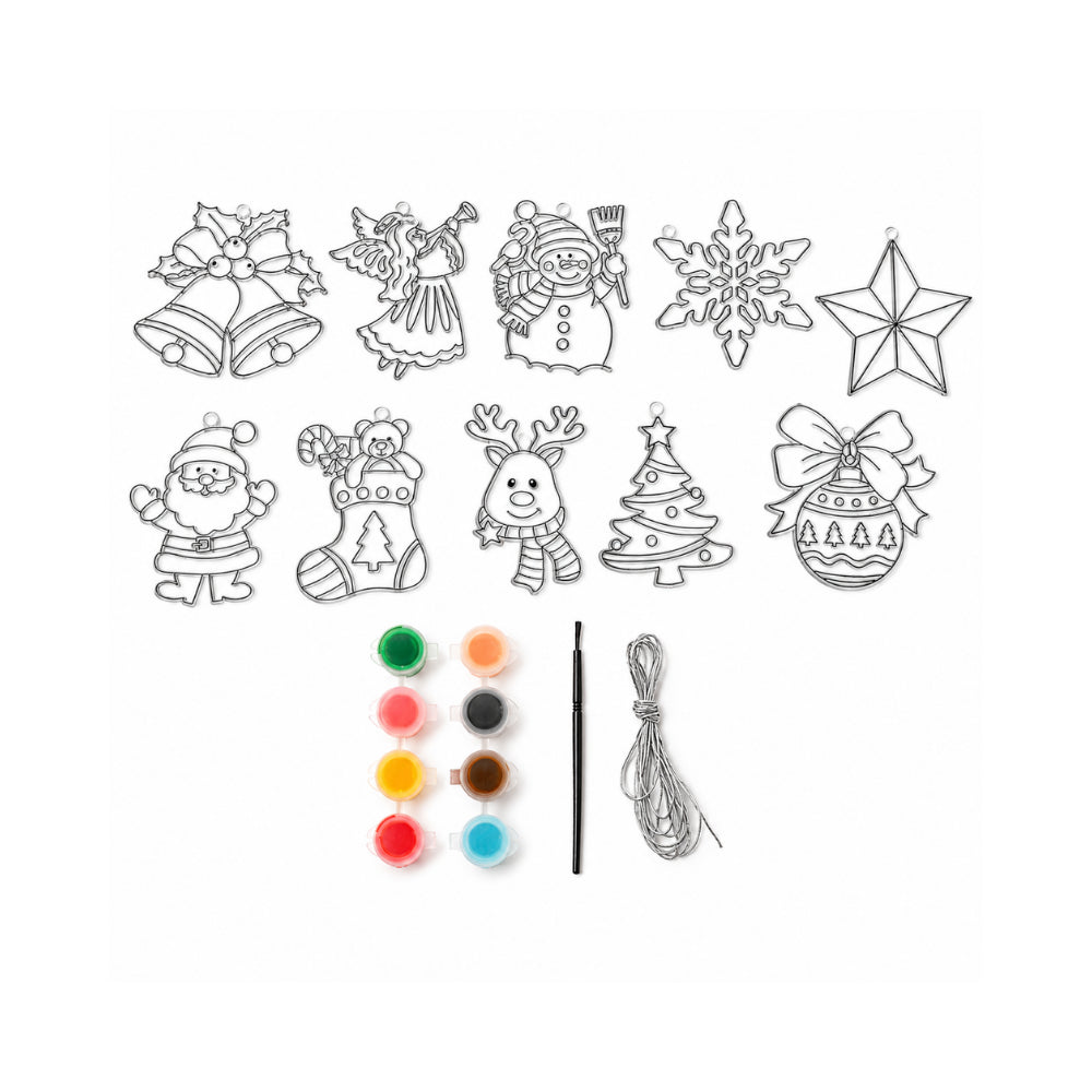 Christmas Kids Suncatchers 10 Pack - FESTIVE MIX